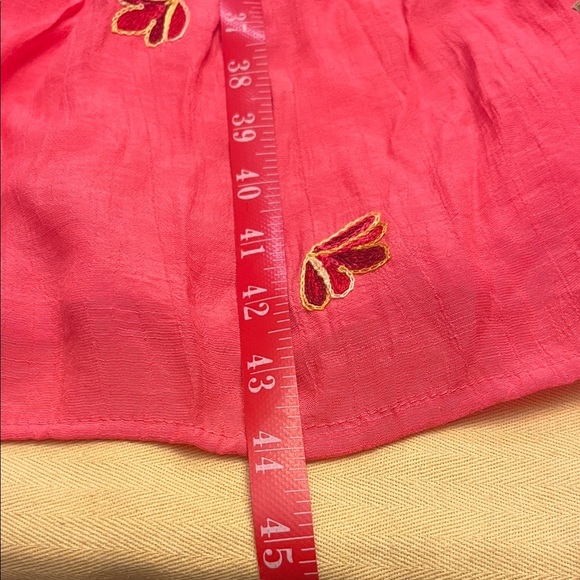 ANTHROPOLOGIE FIG and Flower Coral Floral Midi Dress size Medium. - Picture 11 of 13